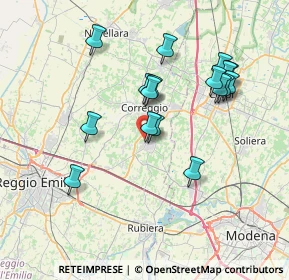 Mappa Via N. Pederzoli, 42018 San Martino in Rio RE, Italia (7.05824)