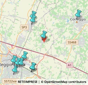 Mappa Via Francesco Borromini, 42122 Massenzatico RE, Italia (5.48182)