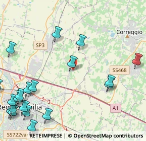 Mappa Via Francesco Borromini, 42122 Massenzatico RE, Italia (6.3135)