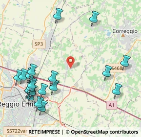 Mappa Via Francesco Borromini, 42122 Massenzatico RE, Italia (5.325)