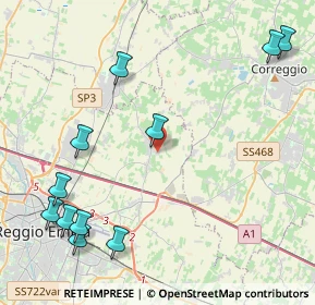 Mappa Via Francesco Borromini, 42122 Massenzatico RE, Italia (5.52455)