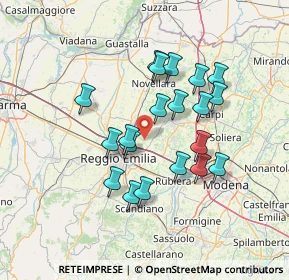 Mappa Via Francesco Borromini, 42122 Massenzatico RE, Italia (12.36)