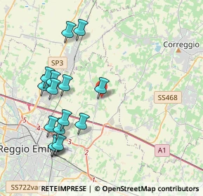 Mappa Via Bernardo Buontalenti, 42122 Massenzatico RE, Italia (4.38533)