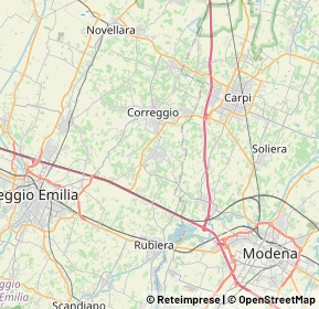 Mappa 42018 San Martino In Rio RE, Italia (7.9775)