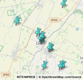 Mappa Via Garibaldi, 44042 Cento FE, Italia (3.39667)