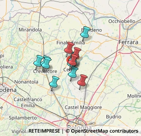 Mappa Via Garibaldi, 44042 Cento FE, Italia (7.75083)