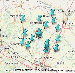 Mappa Via Garibaldi, 44042 Cento FE, Italia (12.6325)