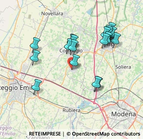 Mappa Via A. Storchi, 42018 San Martino In Rio RE, Italia (7.335)