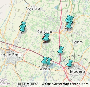 Mappa Via A. Storchi, 42018 San Martino In Rio RE, Italia (7.20077)