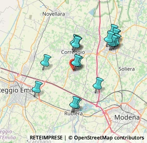 Mappa Via A. Storchi, 42018 San Martino In Rio RE, Italia (7.09765)