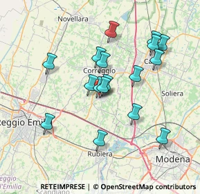 Mappa Via A. Storchi, 42018 San Martino In Rio RE, Italia (6.68824)