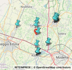 Mappa Via A. Storchi, 42018 San Martino In Rio RE, Italia (7.9815)