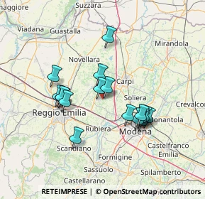 Mappa Via S. Rocco Trignano, 42018 San Martino in Rio RE, Italia (12.35222)