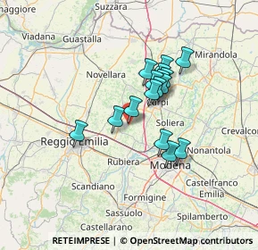 Mappa Via S. Rocco Trignano, 42018 San Martino in Rio RE, Italia (10.01875)