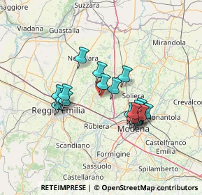 Mappa Via S. Rocco Trignano, 42018 San Martino in Rio RE, Italia (11.5865)