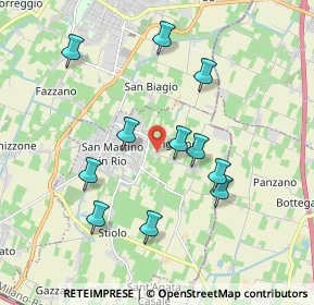 Mappa Via S. Rocco Trignano, 42018 San Martino in Rio RE, Italia (1.85182)