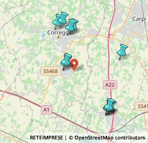 Mappa Via S. Rocco Trignano, 42018 San Martino in Rio RE, Italia (4.35727)