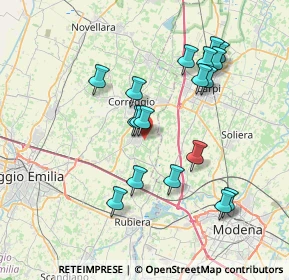 Mappa Via S. Rocco Trignano, 42018 San Martino in Rio RE, Italia (7.20056)