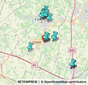 Mappa Via Ospedale, 42018 San Martino In Rio RE, Italia (3.63722)