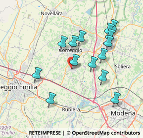 Mappa Via Ospedale, 42018 San Martino In Rio RE, Italia (7.34857)