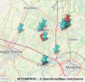 Mappa Via Ospedale, 42018 San Martino In Rio RE, Italia (7.71667)