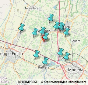 Mappa Via Ospedale, 42018 San Martino In Rio RE, Italia (6.39923)