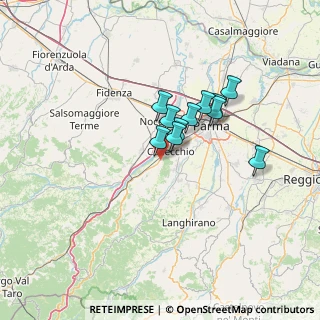 Mappa CAP, 43044 Sala Baganza PR, Italia (9.62)