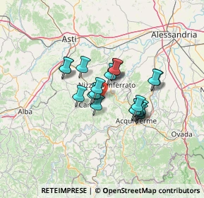 Mappa 14042 Calamandrana AT, Italia (9.398)