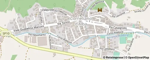 Mappa Corneliano d'Alba