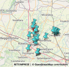 Mappa Via Gioacchino Rossini, 41019 Soliera MO, Italia (12.4715)