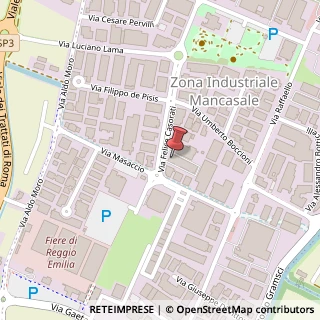 Mappa Via Felice Casorati, 5, 42124 Casalgrande, Reggio nell'Emilia (Emilia Romagna)