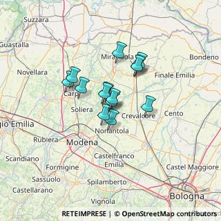 Mappa Via Diego Cimarosa, 41030 Bomporto MO, Italia (8.97857)