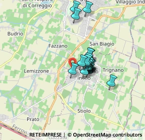 Mappa Via Lemizzone, 42018 Correggio RE, Italia (1.1145)