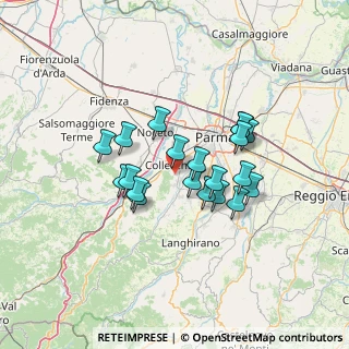 Mappa Strada Montecoppe Sotto, 43044 Collecchio PR, Italia (10.8355)