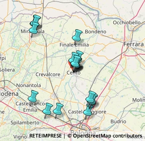 Mappa Via della Quercia, 44042 Cento FE, Italia (13.0625)