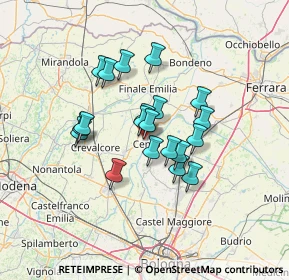 Mappa Via della Quercia, 44042 Cento FE, Italia (10.2415)