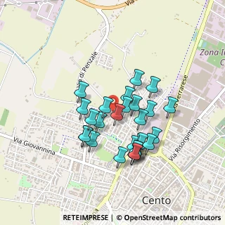 Mappa Via della Quercia, 44042 Cento FE, Italia (0.37407)
