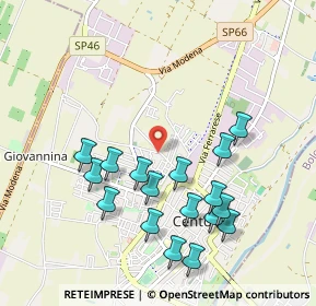 Mappa Via della Quercia, 44042 Cento FE, Italia (1.01294)