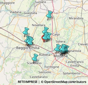 Mappa Viale dell'Industria, 42018 San Martino in Rio RE, Italia (12.21778)