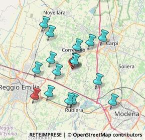 Mappa Viale dell'Industria, 42018 San Martino in Rio RE, Italia (6.835)