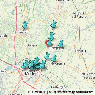 Mappa Via Rossini, 41030 Bastiglia MO, Italia (8.226)