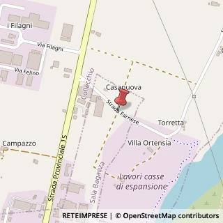 Mappa Via Aguzzoli, 2, 43038 Sala Baganza, Parma (Emilia Romagna)