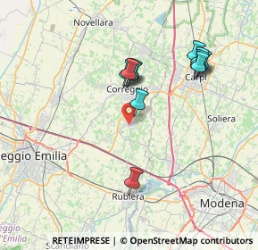 Mappa 42018 San Martino in Rio RE, Italia (7.07909)
