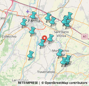 Mappa Via Albert Bruce Sabin, 43123 Pilastrello PR, Italia (7.95625)