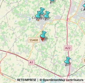 Mappa Via Stiolo per Rubiera, 42018 San Martino In Rio RE, Italia (6.85917)