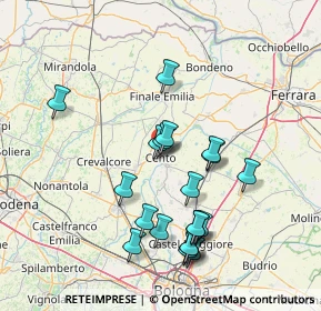 Mappa Via Breveglieri, 44042 Cento FE, Italia (15.0045)