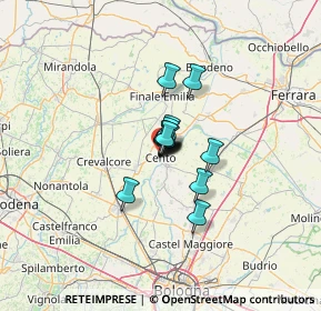 Mappa Via Breveglieri, 44042 Cento FE, Italia (5.61714)