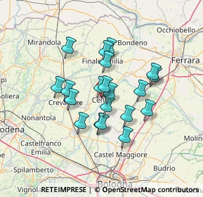 Mappa Via Breveglieri, 44042 Cento FE, Italia (10.7745)