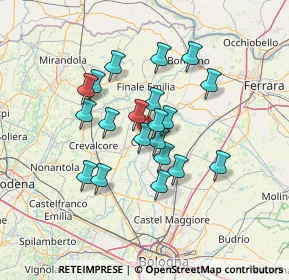 Mappa Via Breveglieri, 44042 Cento FE, Italia (11.019)