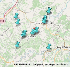 Mappa Via Giuseppe Contratto, 14053 Canelli AT, Italia (6.60875)